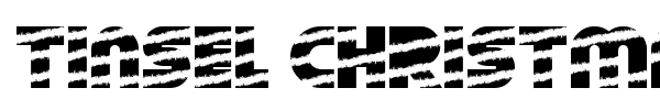 Tinsel Christmas font preview